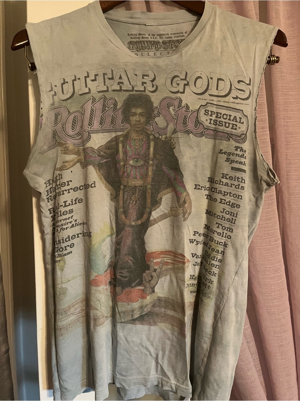 Vintage Rolling Stone Jimi Hendrix Guitar Gods Muscle Tee Tank - Picture 2 of 9
